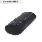 Gear Shift Knob Cover for Nissan Tiida (2004–2012) Black Blue Faux Leather