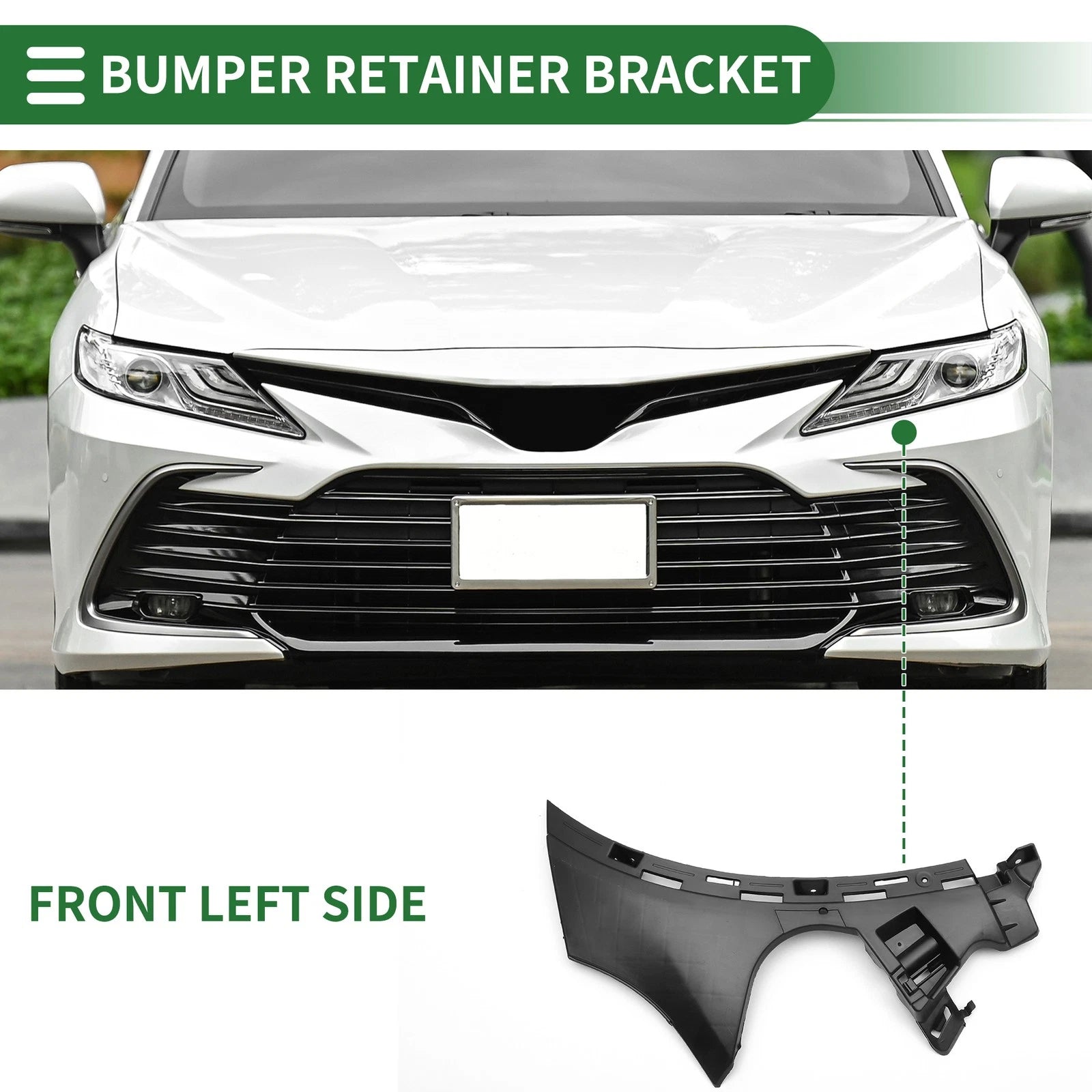 1pc Left Front Bumper Retainer Bracket No.A2538850765 for Mercedes Benz GLC300 (2016–2023)
