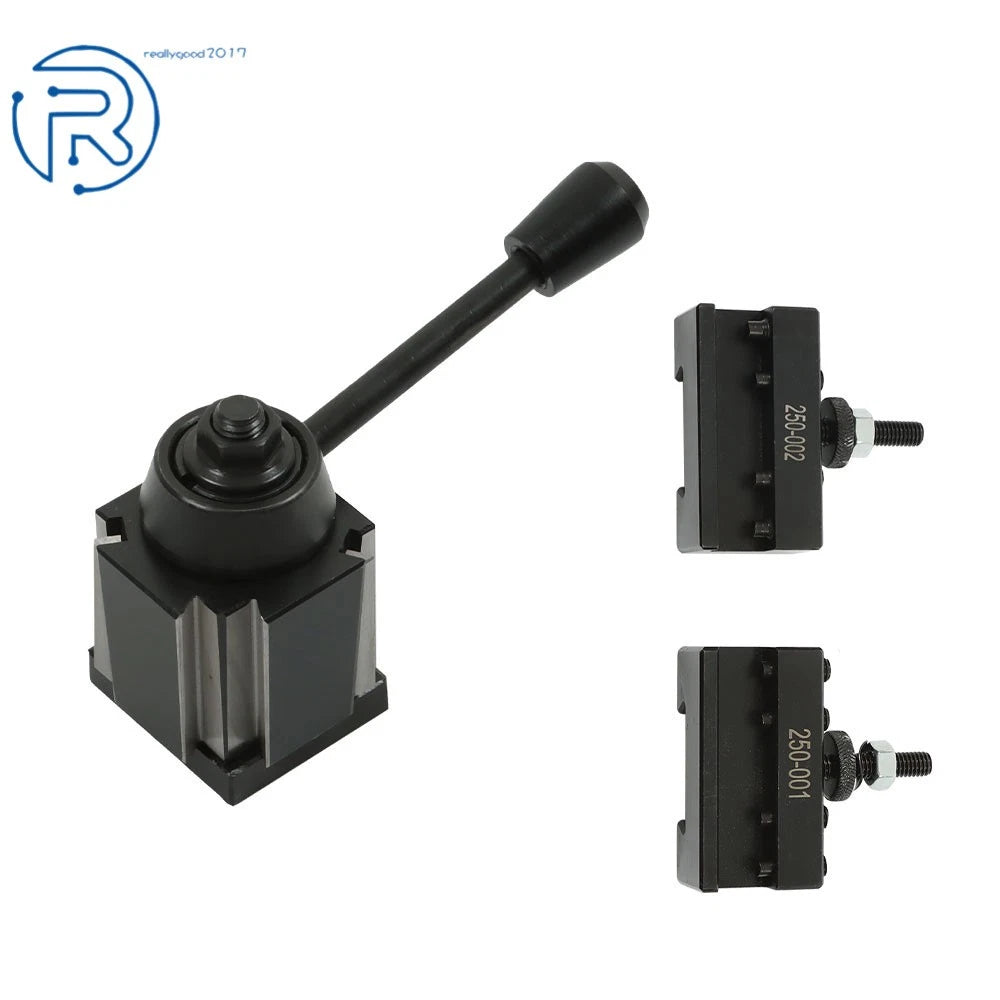 3Pcs Wedge Type Quick Change Tool Post Set for CNC Swing Dia 8"