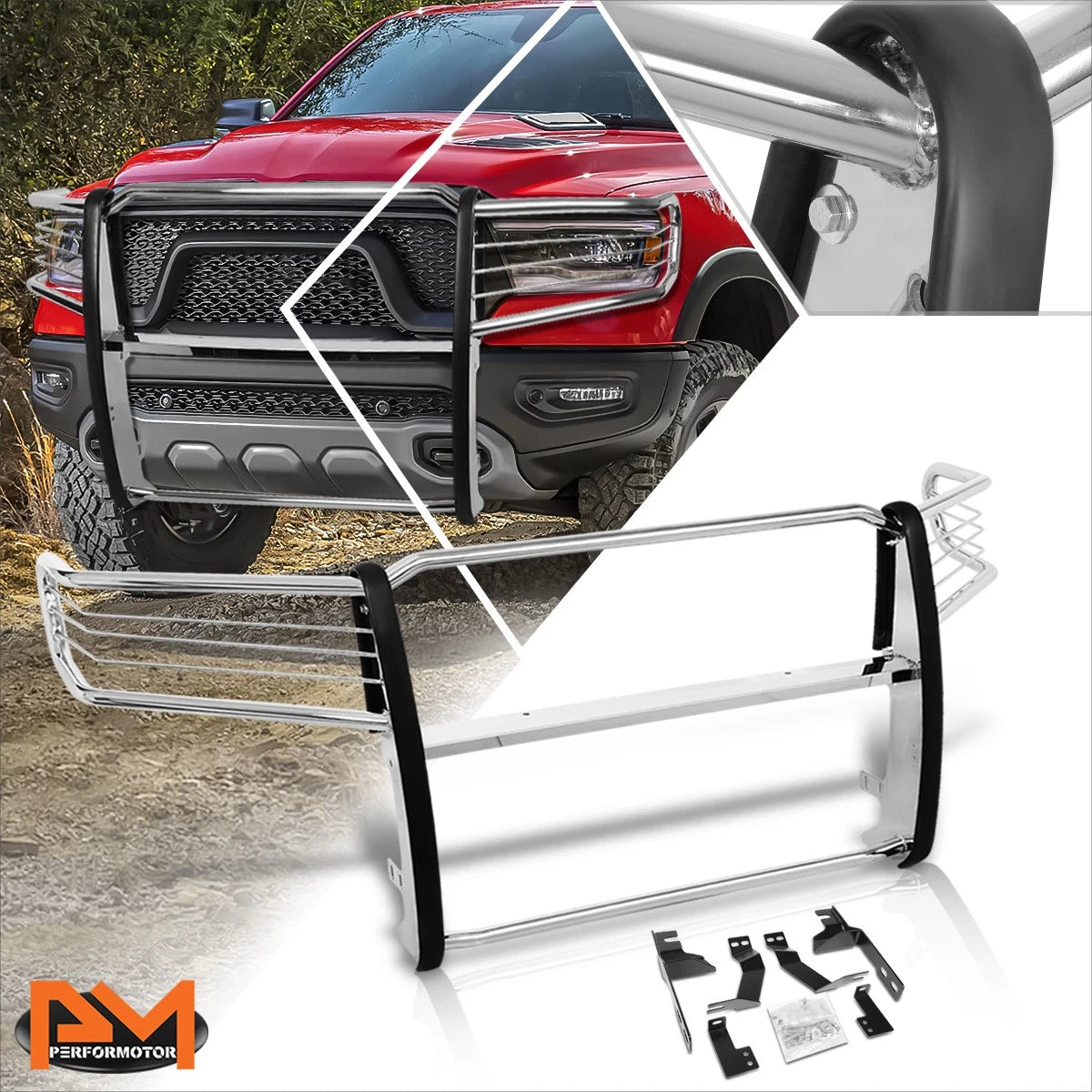 Stainless Steel Front Bumper Grille Guard for Ram 1500 (2019–2020)