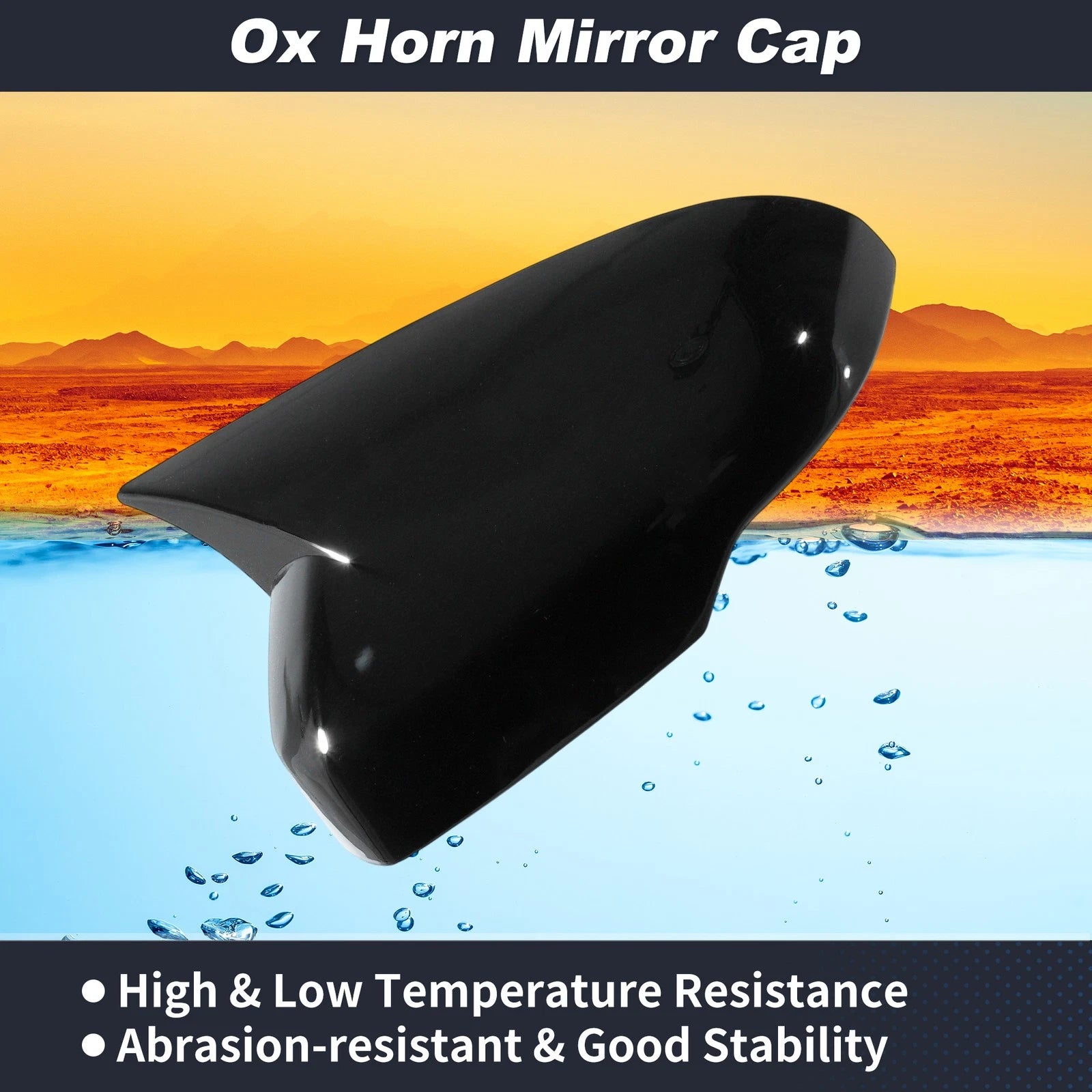 2X Ox Horn Rear View Mirror Cover for Honda CRV (2023–2025)