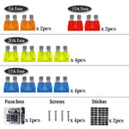 6-Way Fuse Holder Box with LED Indicator for Car Marine