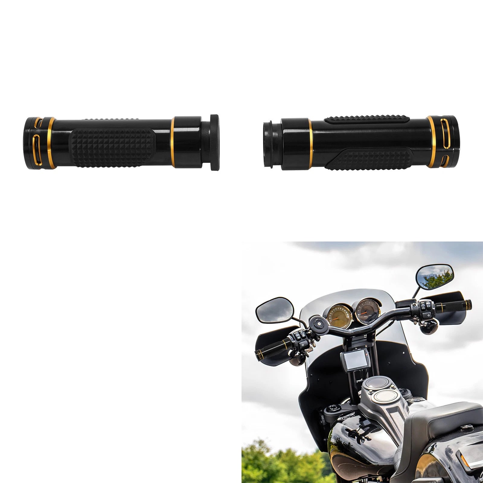 1" Handlebar Grip Electronic Throttle for Harley Touring Electra Road Glide (2008–2024)