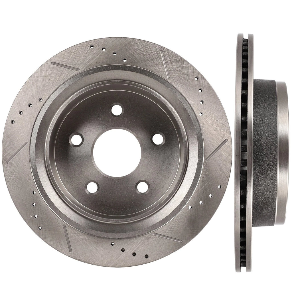 Rear Brake Rotors & Ceramic Pads for Chrysler Aspen, Dodge Durango (2005–2006)
