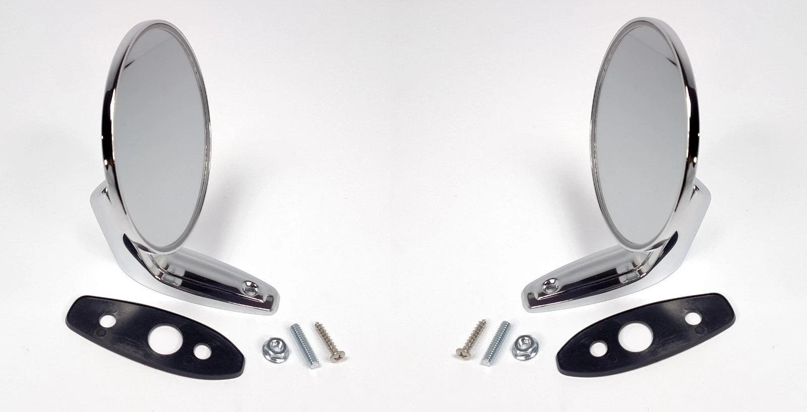 Chrome Door Mirrors Pair for Mopar B Body (1966–1975) Exterior Rearview