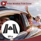 6 Pcs Car Door Pillar Window Trim for Suzuki SX4 (2007–2014) Black
