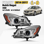 HID/Xenon Projector Headlight Set for Buick Regal (2014–2017) Left+Right Pair
