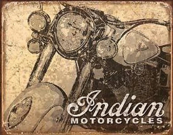 Vintage Replica Tin Metal Sign for Indian Motorcycle