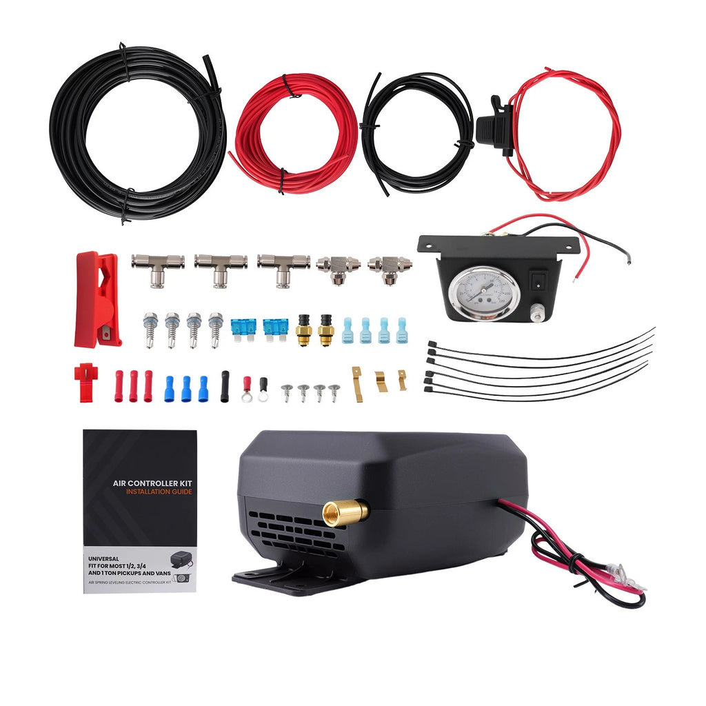 Air Compressor Suspension Springs Controller Kit 12V for Vans Pickups