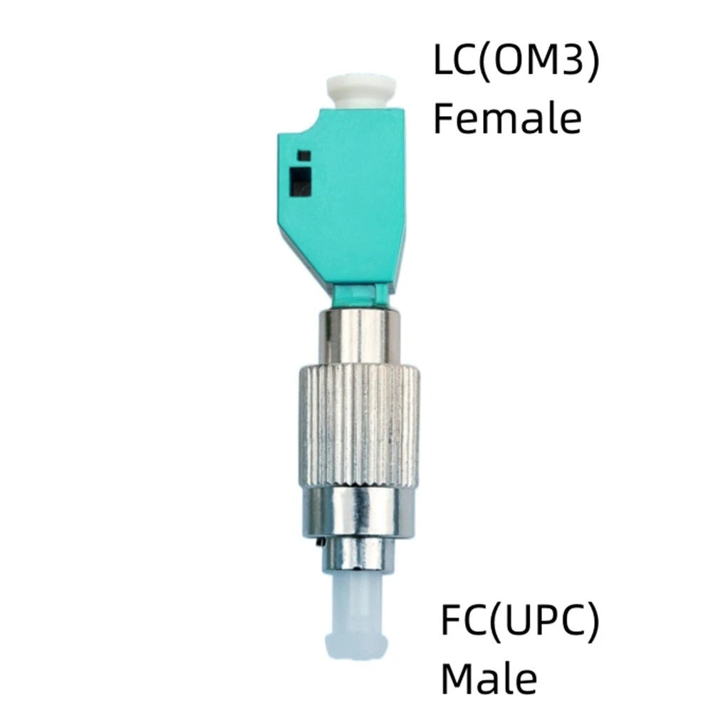 FC Male to LC Female Multi Mode OM4 Fiber Optic Adapter Connector