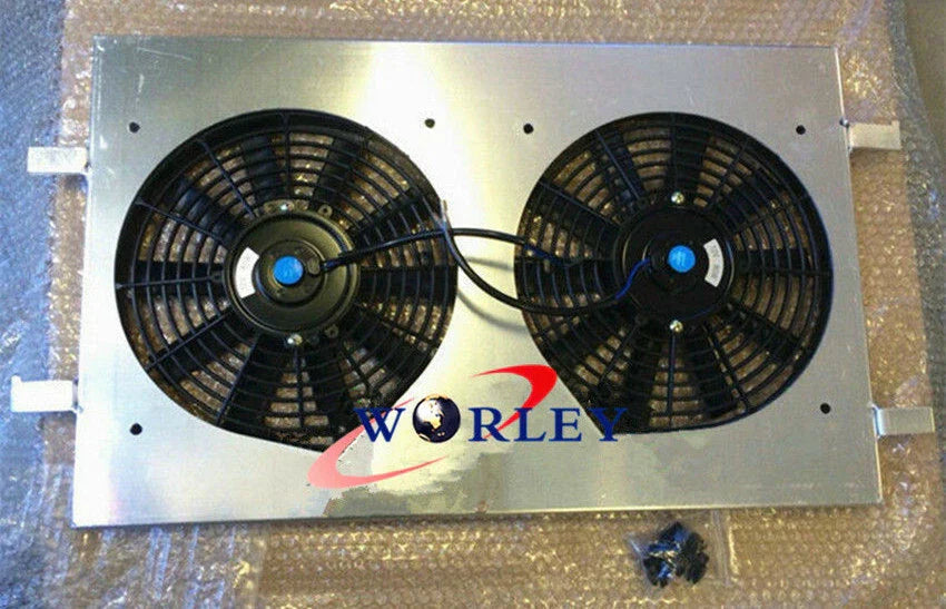 Aluminum Radiator & Shroud Fan Hose for Commodore VT-VX 3.8 V6 L67 (1997-2002)
