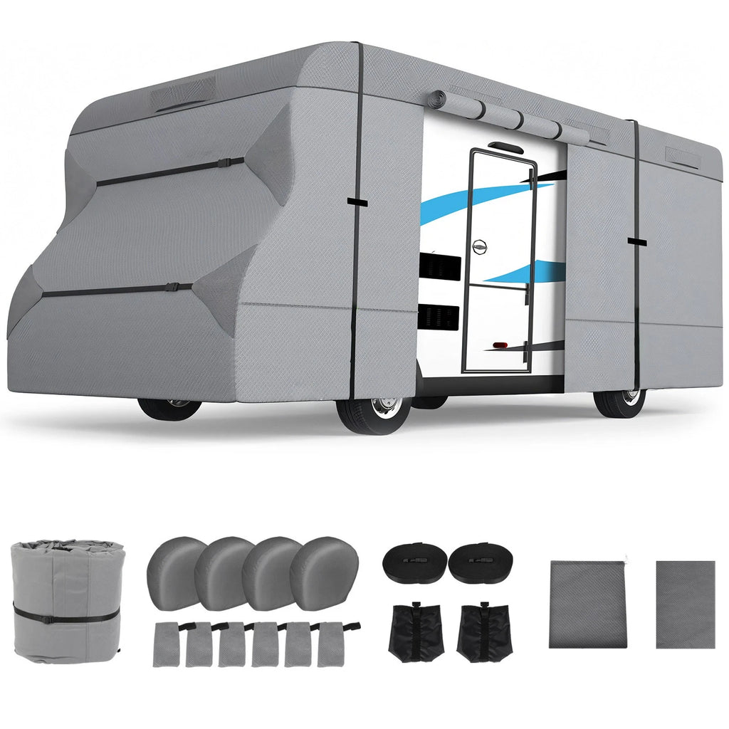 RV Cover for Class C Motorhome (26-29 Ft) Windproof Non-Woven Fabric