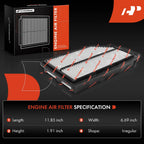 Engine & Activated Carbon Cabin Air Filter for Honda Odyssey (2011-2017)