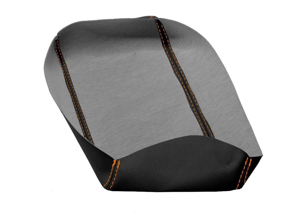 Leather Console Lid Armrest Cover for Acura Integra (1994–2001) Orange Stitch