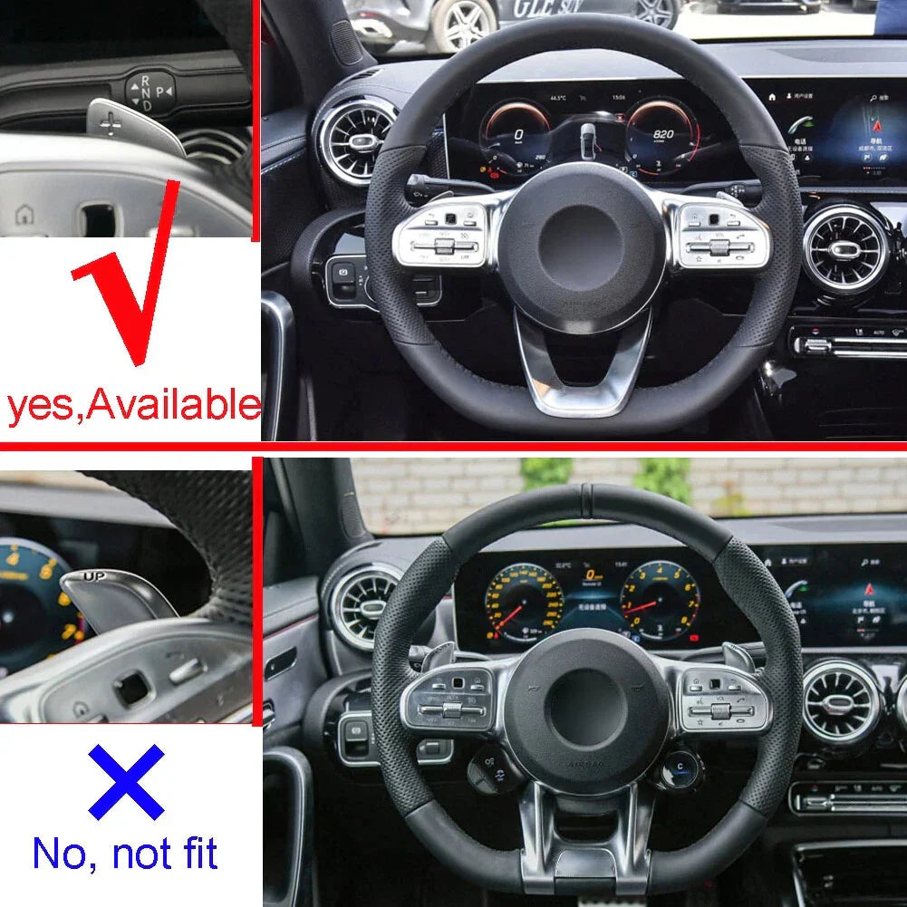 Carbon Fiber Steering Wheel Paddle Shifter Extension for Mercedes-Benz