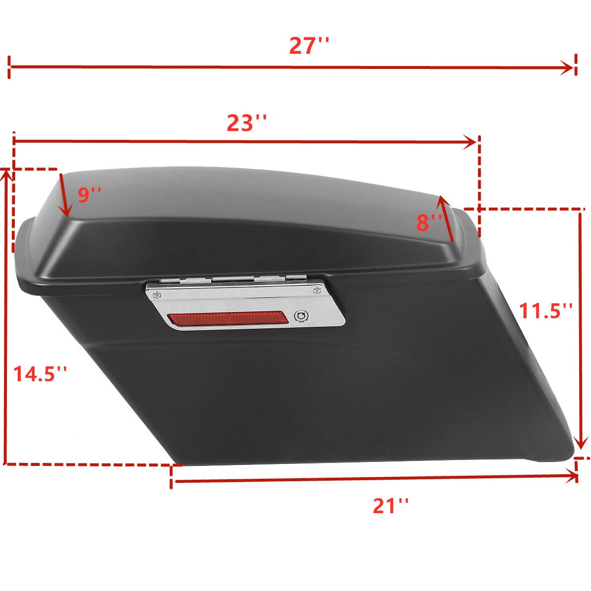 Matt Black Hard Saddlebags for Harley Touring Electra Glide (1994–2013)