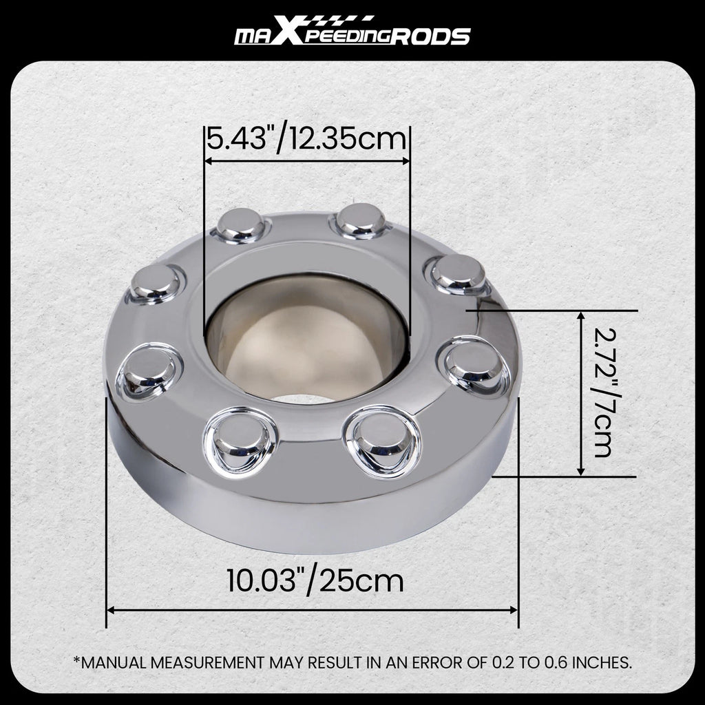 Dually Chrome Front Wheel Center Cap for Ford F-350 (2005–2010) 5C34-1A096-LE