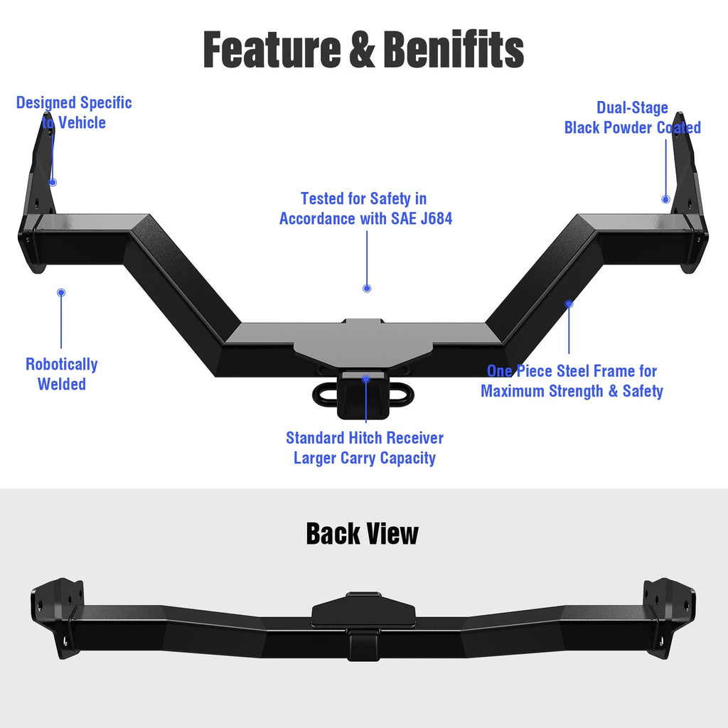 2 Inch Receiver Trailer Towing Hitch for Nissan Xterra (2005–2015)