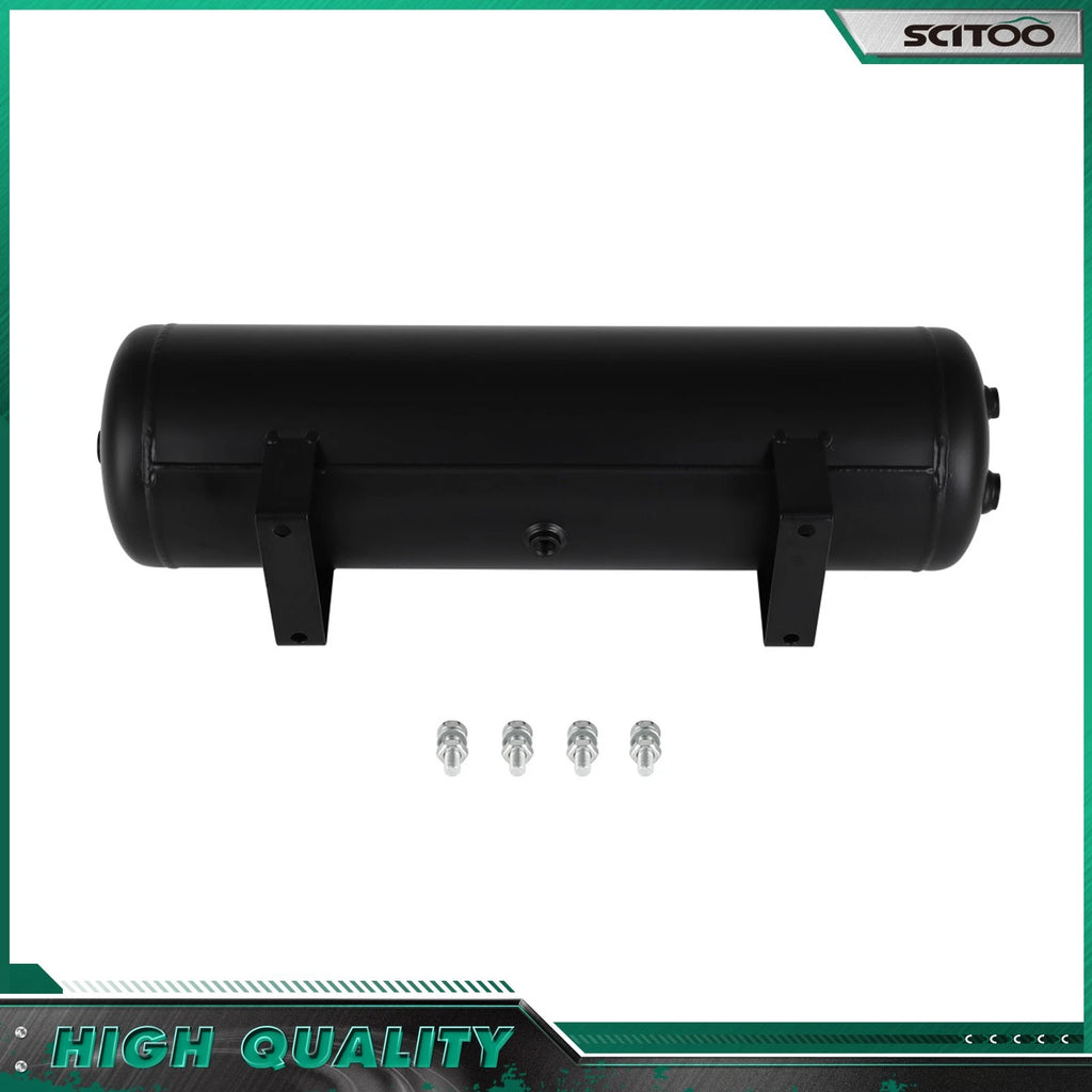 3 Gallon Air Tank for Train Horns, Compressor, Air Ride Suspension (6 Ports)