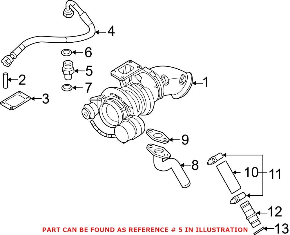 Engine Oil Line Fitting for Dodge Ram 3500 (2003–2023) 68005452AA