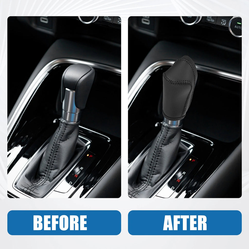 Gear Shift Lever Cover for Honda CR-V (2007–2011) - Black Stitches