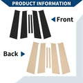 6 Pcs Black Door Pillar Window Trim for Honda City (2015-2019)