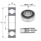 6202DDU Deep Groove Ball Bearing for Scooter Skateboard Wheel (P4)