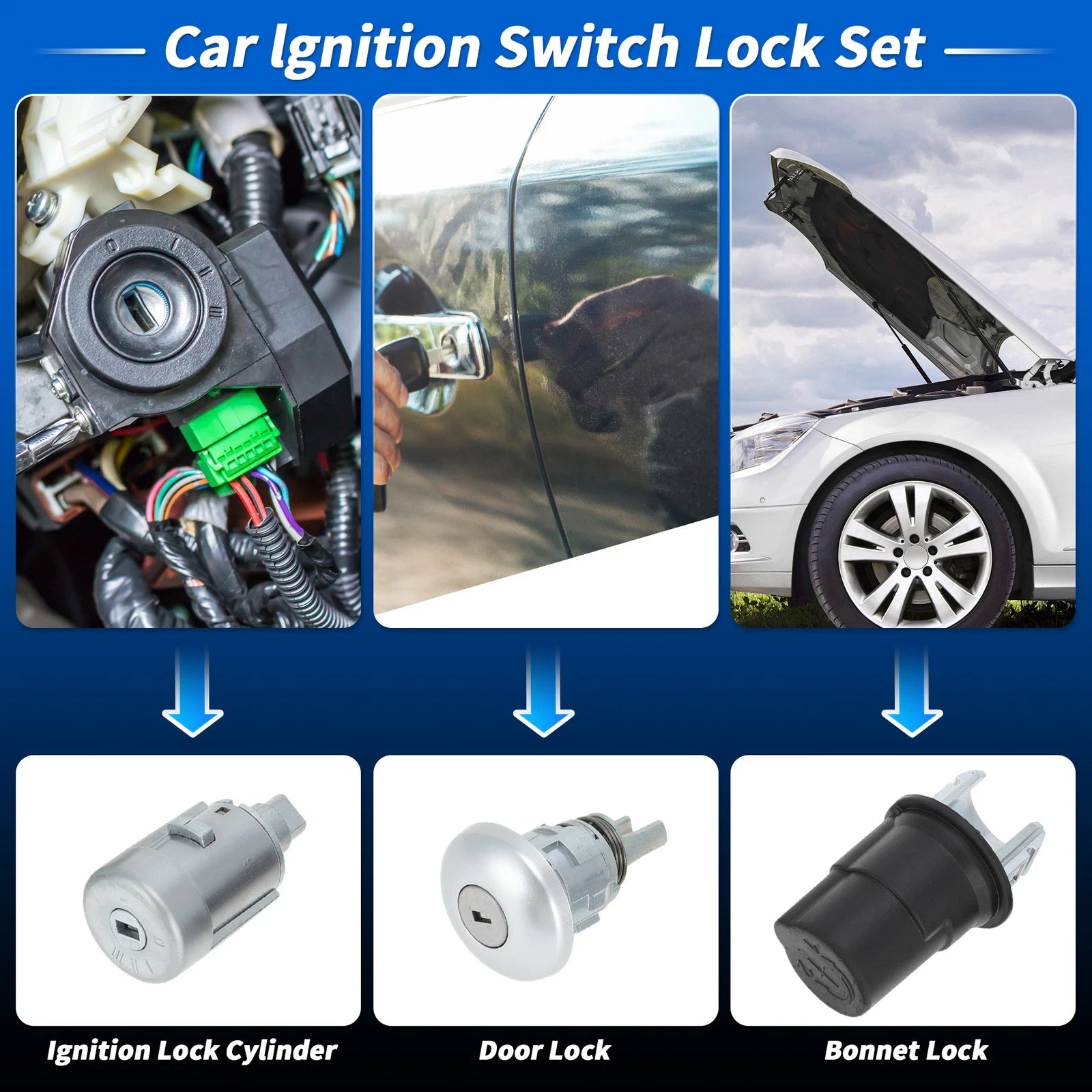 Door Lock Cylinder for Ford Transit MK8 (2014–2023) - No.2408222