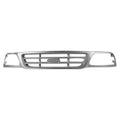 Replacement Chrome Plastic Front Grille (See compatibility Chart)