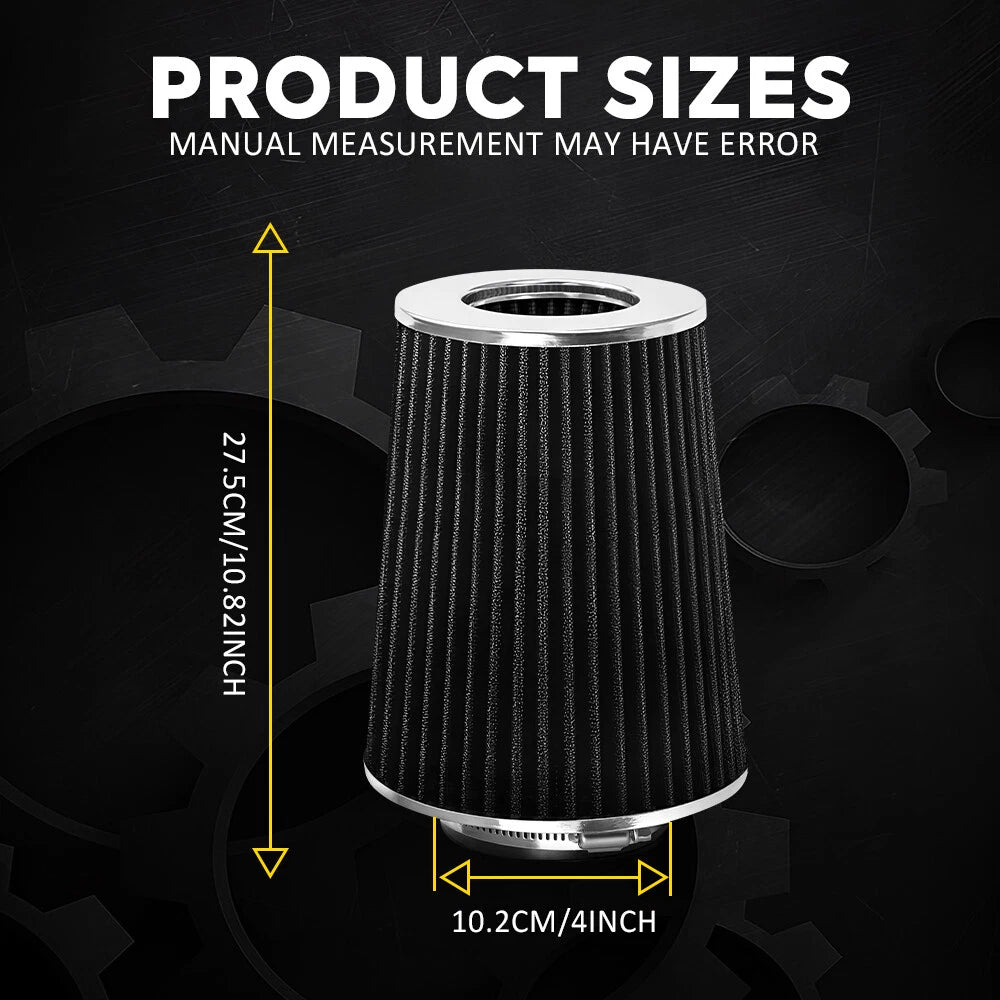4in Black Cold Air Intake for Truck