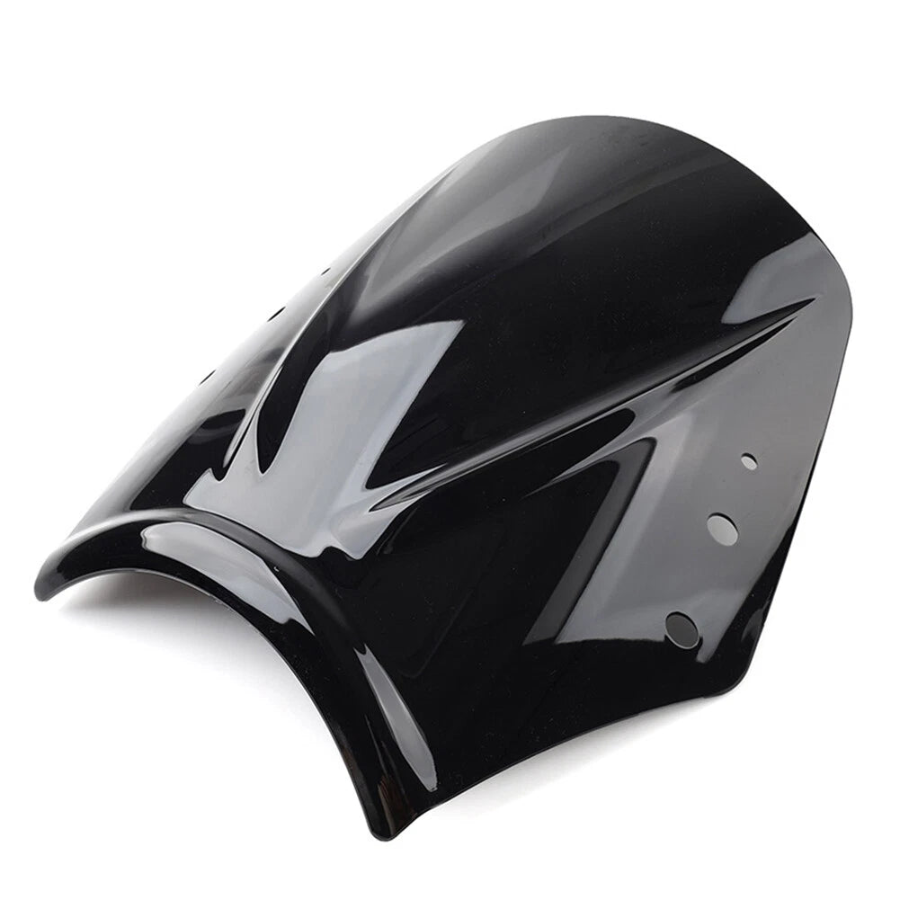 Universal Motorcycle Windshield Wind Screen Deflector Black