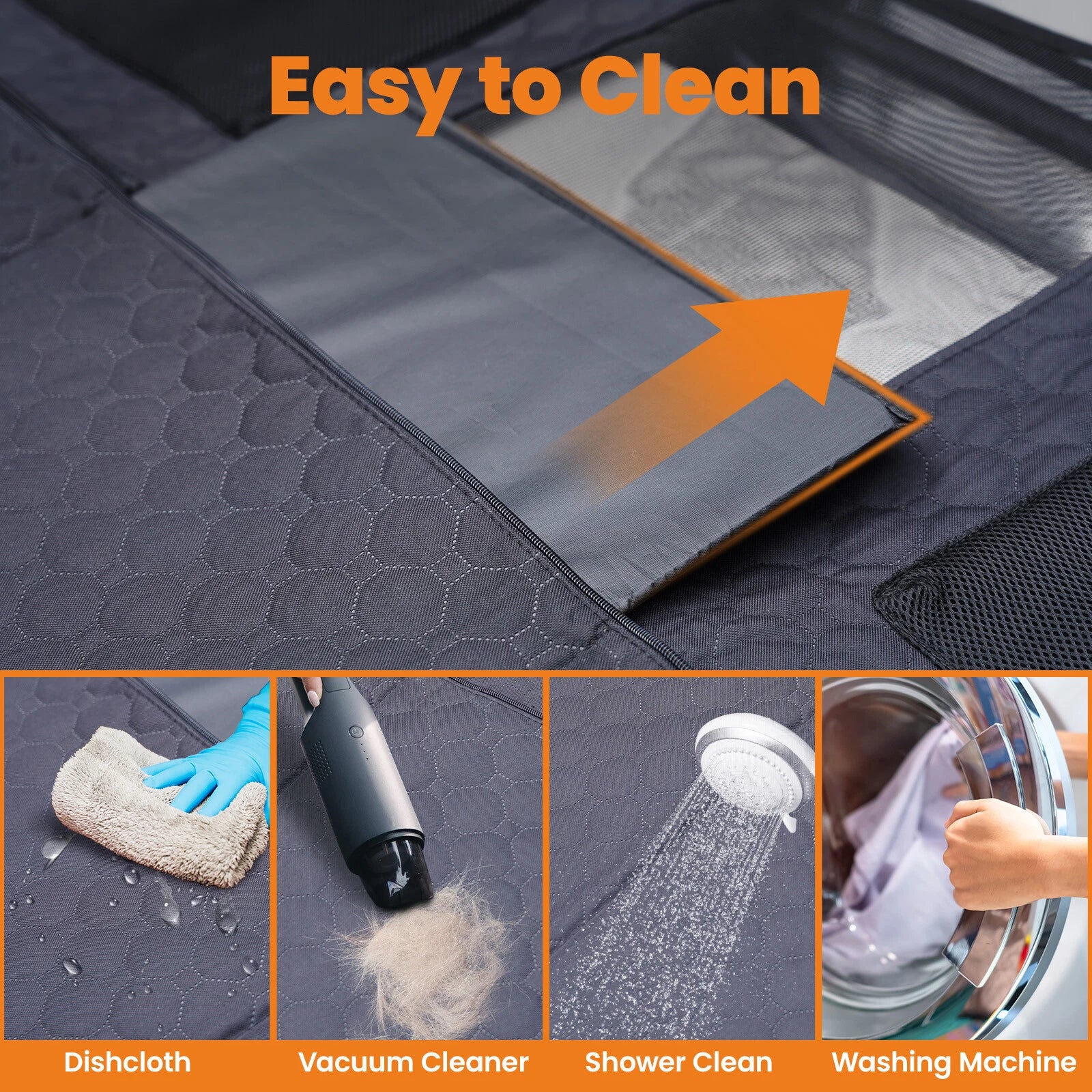 Dog Car Seat Cover for Pets Waterproof Hammock (Universal Fit)