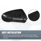 Left Side Mirror Cover Cap Gloss Black for Nissan Qashqai J10 (2007–2014)
