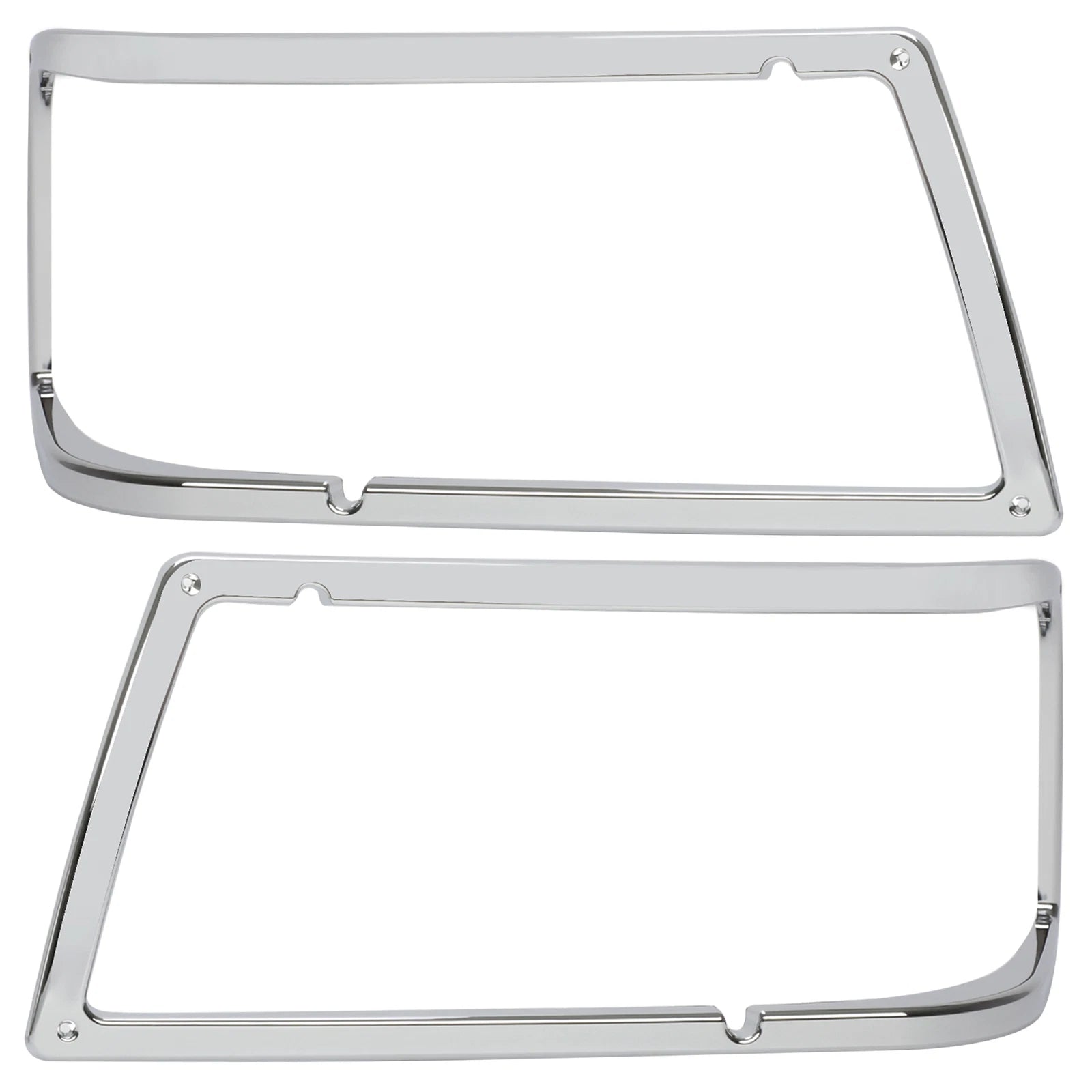 Chrome Headlight Bezel Cover Trim Pair for Peterbilt 375 385