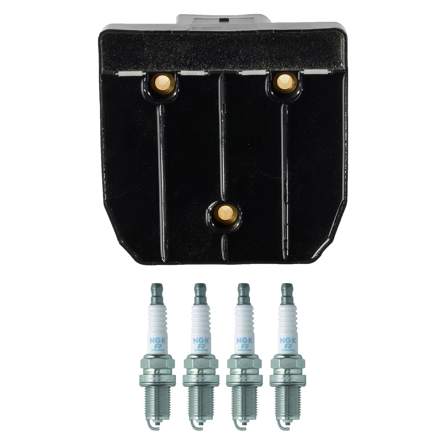 Set of 4 Bosch Ignition Coils & NGK Spark Plugs for Golf Jetta Accent 240SX