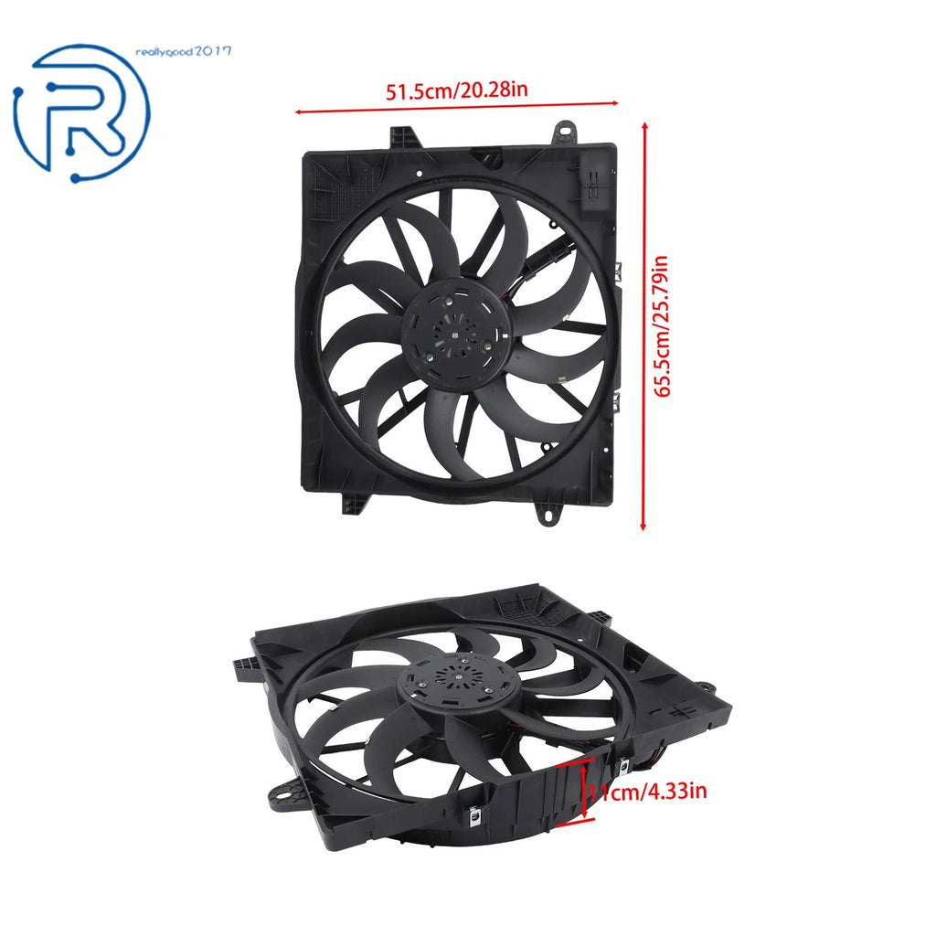 Radiator Fan Assembly for Jeep Gladiator Wrangler (2018-2023)