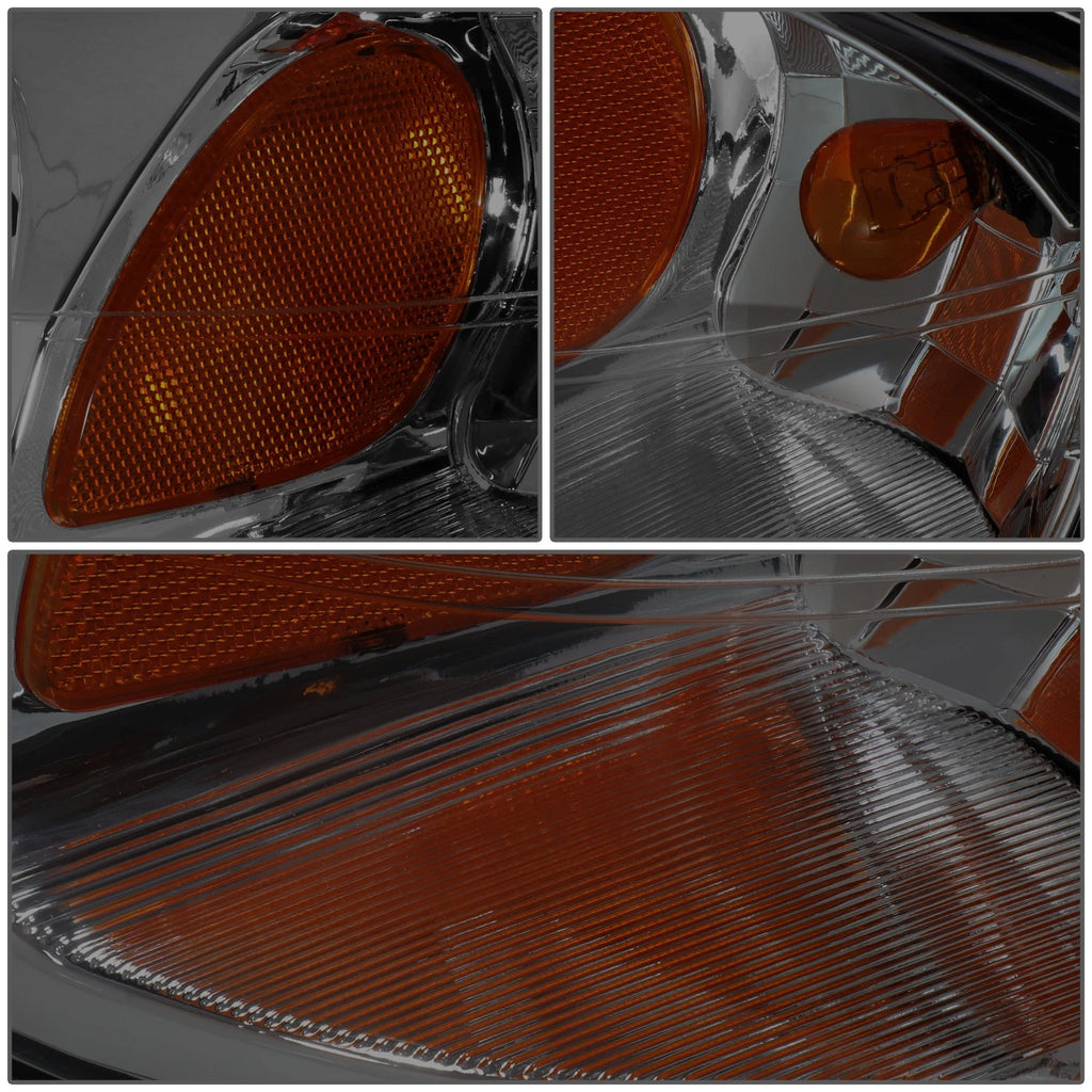 Pair of Smoked/Amber Side Turn Signal Lights for Chevy Impala (2000–2005)