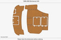 EVA Foam Teak Deck Floor Mat for Birchwood 440 Swim Platform (1998)