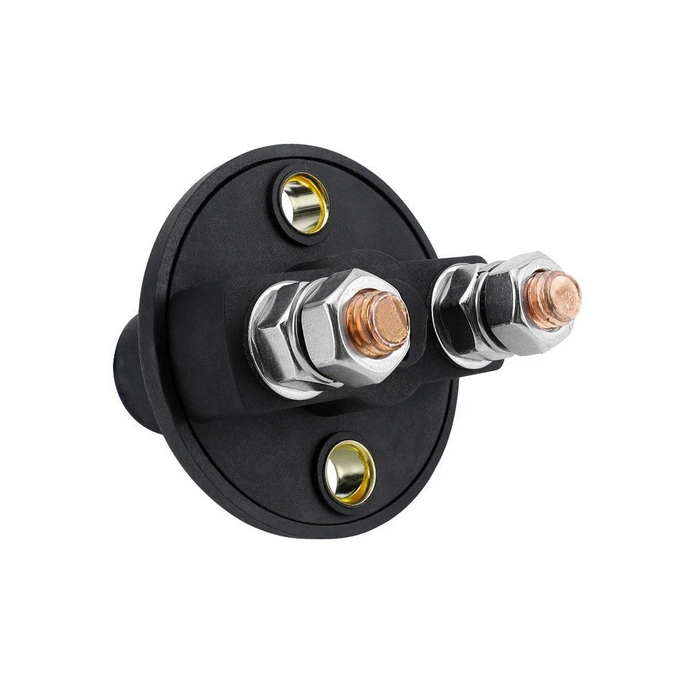 M8 2 Pole Battery Disconnect Switch for Marine Car RV (Stainless Steel, Copper)