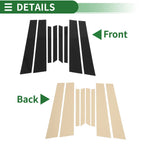 8 Pcs Door Pillar Window Trim for BMW X6 (2020–2024) Black