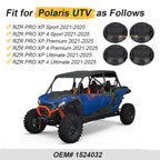 Set of 4 Wheel Rim Hub Caps for Polaris RZR PRO XP 4 Sport (2021–2025)