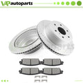 Drill Rear Brake Pads and Rotors for Cadillac Escalade, Chevrolet Avalanche