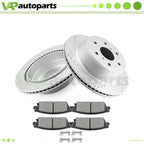 Drill Rear Brake Pads and Rotors for Cadillac Escalade, Chevrolet Avalanche