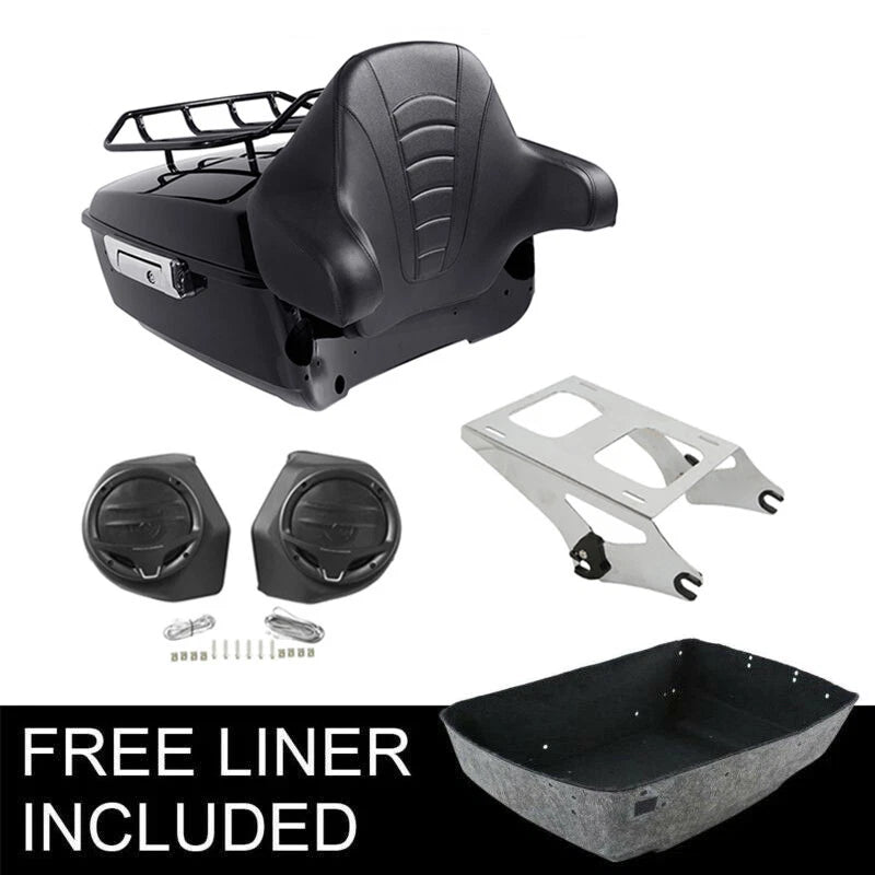Trunk Pad Speakers Mount Rack for Harley Touring Road Glide (2014–2026)