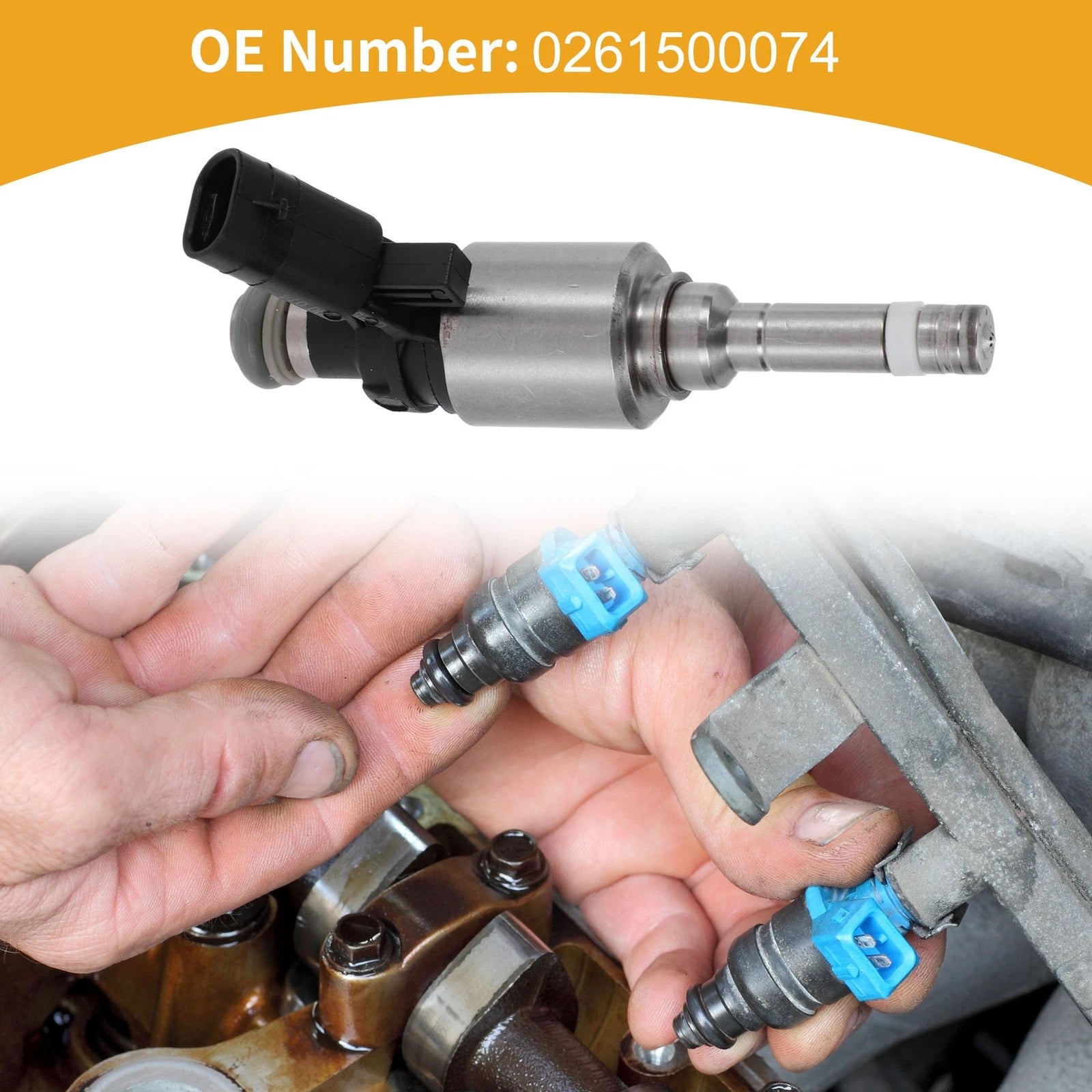 1 Pc Fuel Injector No.0261500074 for Audi A3 2.0L Quattro (2008–2013)