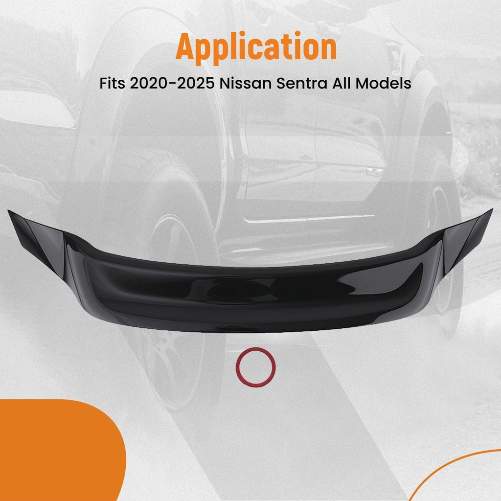 Rear Spoiler Wing for Nissan Sentra (2020–2025) Gloss Black ABS