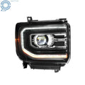 Full LED Headlights Assembly for GMC Sierra 1500 (2016–2018) Black
