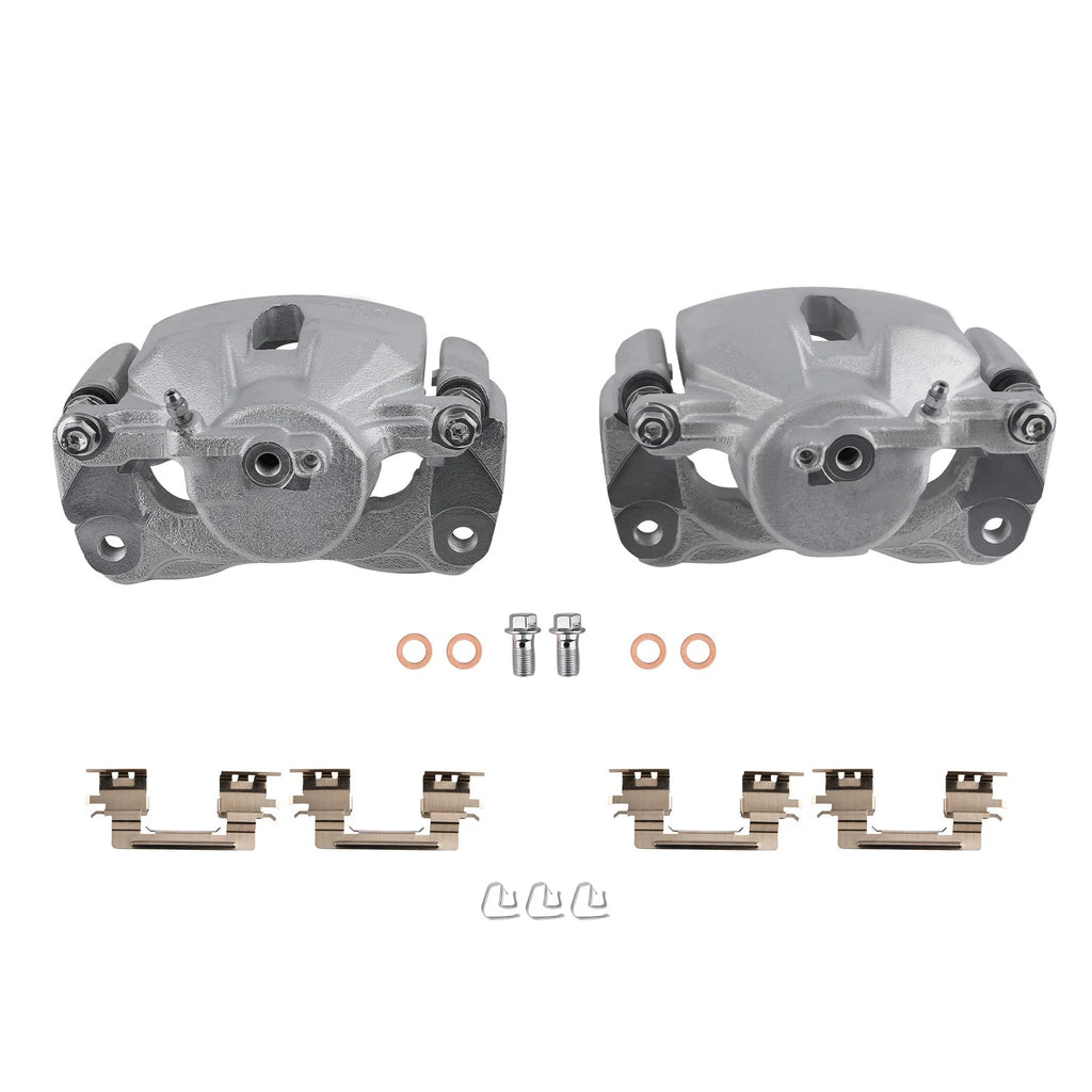 Set of 2 Front Disc Brake Calipers w/ Bracket for Toyota Avalon (2005-2007)