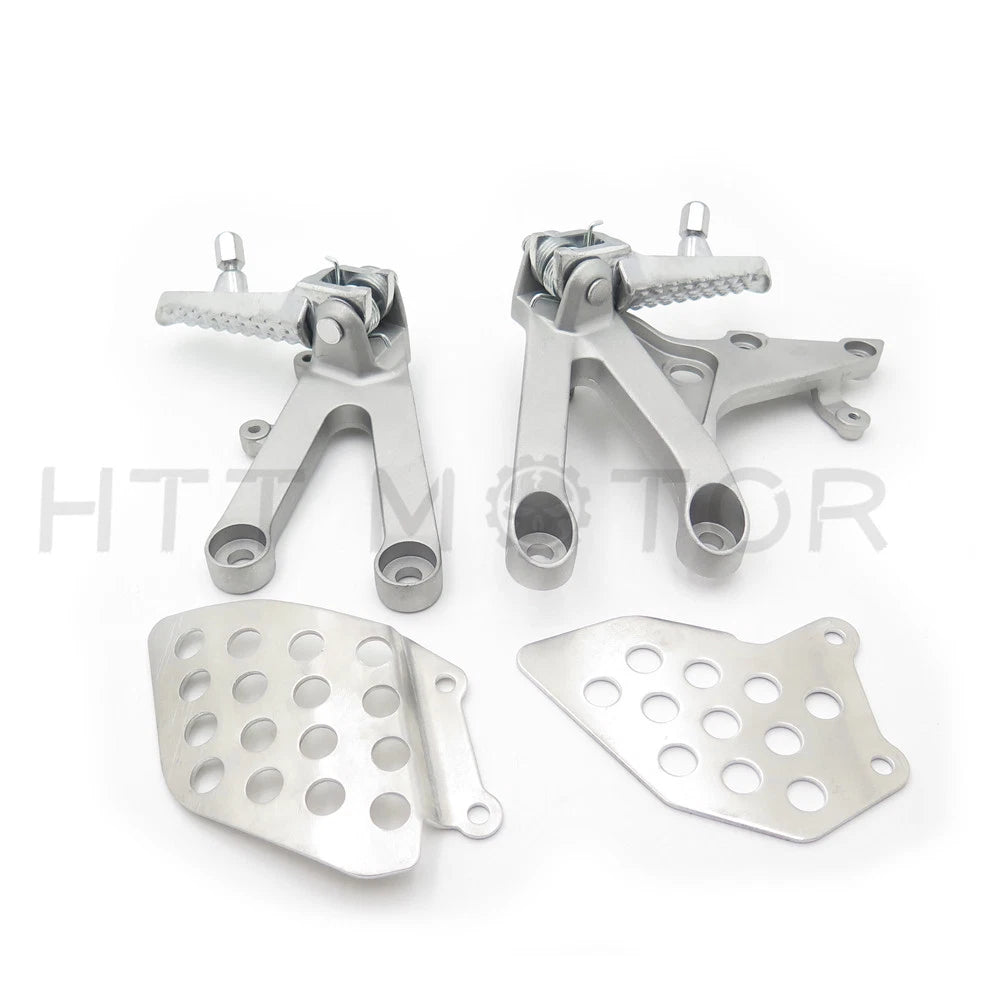 Aluminum Front Rider Footrest Pegs Bracket for Honda CBR 600RR (2007–2014)