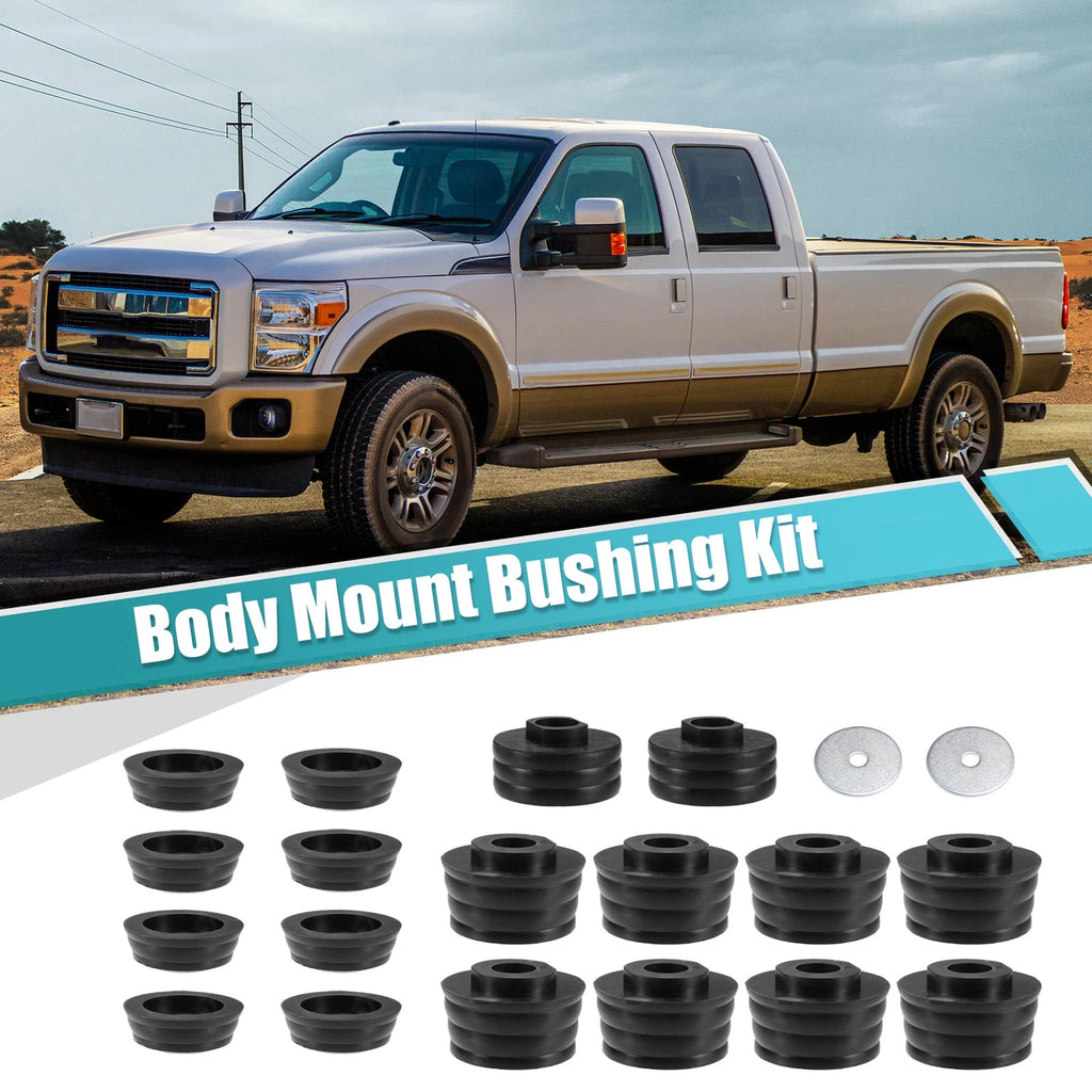 Set of 1 Body Mount Bushing Kit for Ford F250 F350 Super Duty (1999–2016)